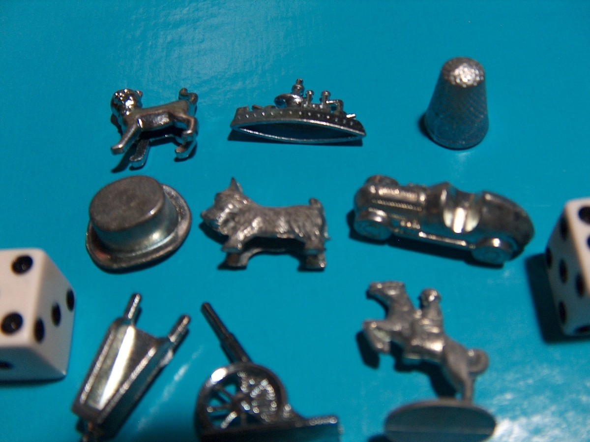 Monopoly Board Game Replacement Pieces 11 Tokens Kitty Cat Iron