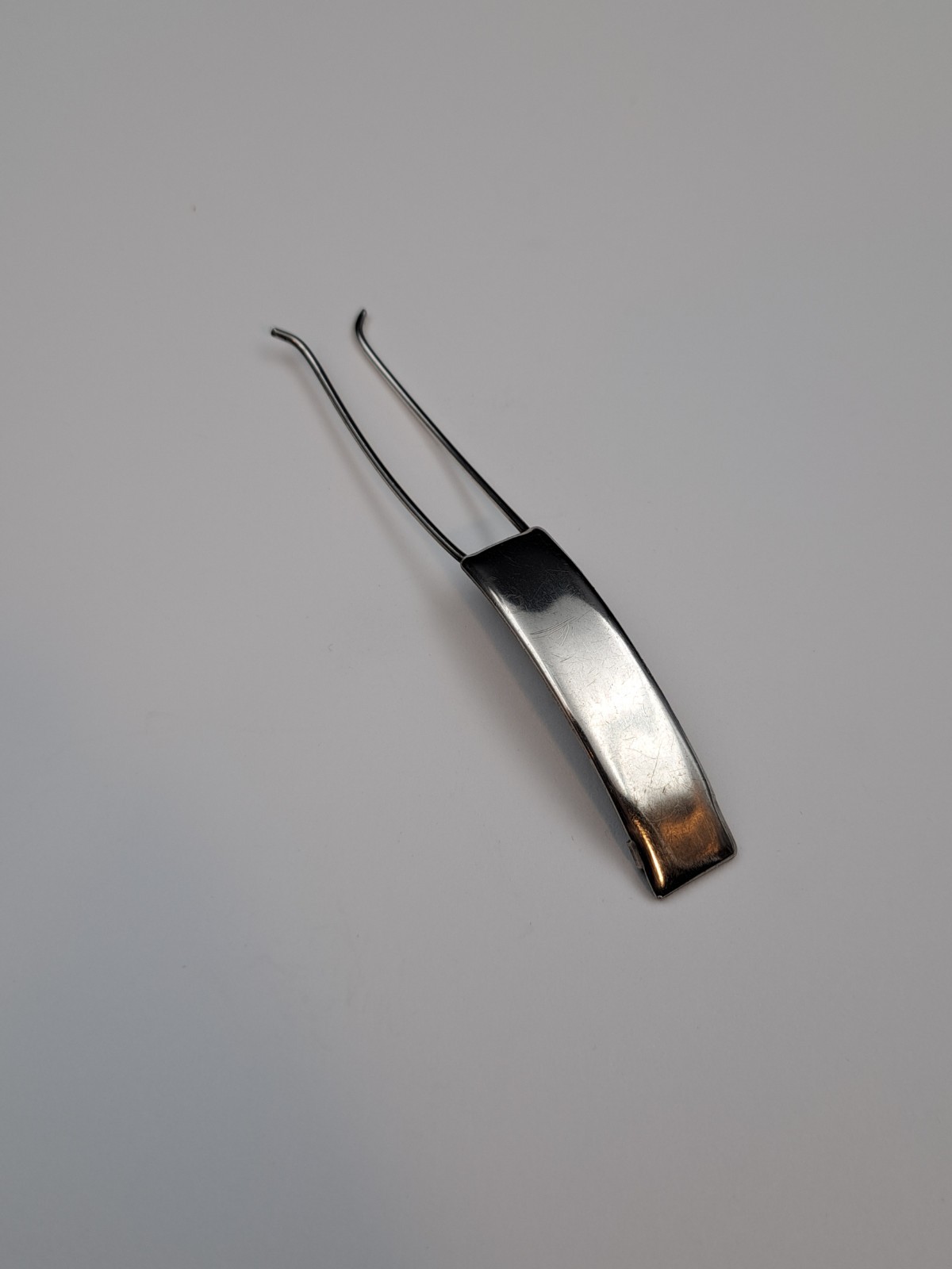 Antique Sterling Silver Hair Clip Barrette 1.75 inch