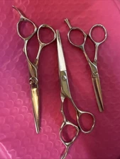 Set Of 3 Mizutani Scissors Black Smith Fit 2 5.5 And 1 5.0