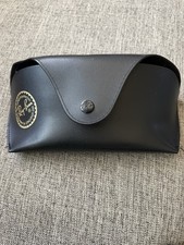 Ray Ban Genuine Black Sunglasses Eyeglasses Case Snap Closure Belt Loop