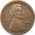 1924-S Lincoln Wheat Penny Very Fine (VF)