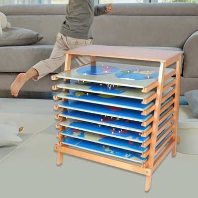 Holz Klassenzimmer Regal Karte Puzzle Brett Feinmotorik üben interaktiv