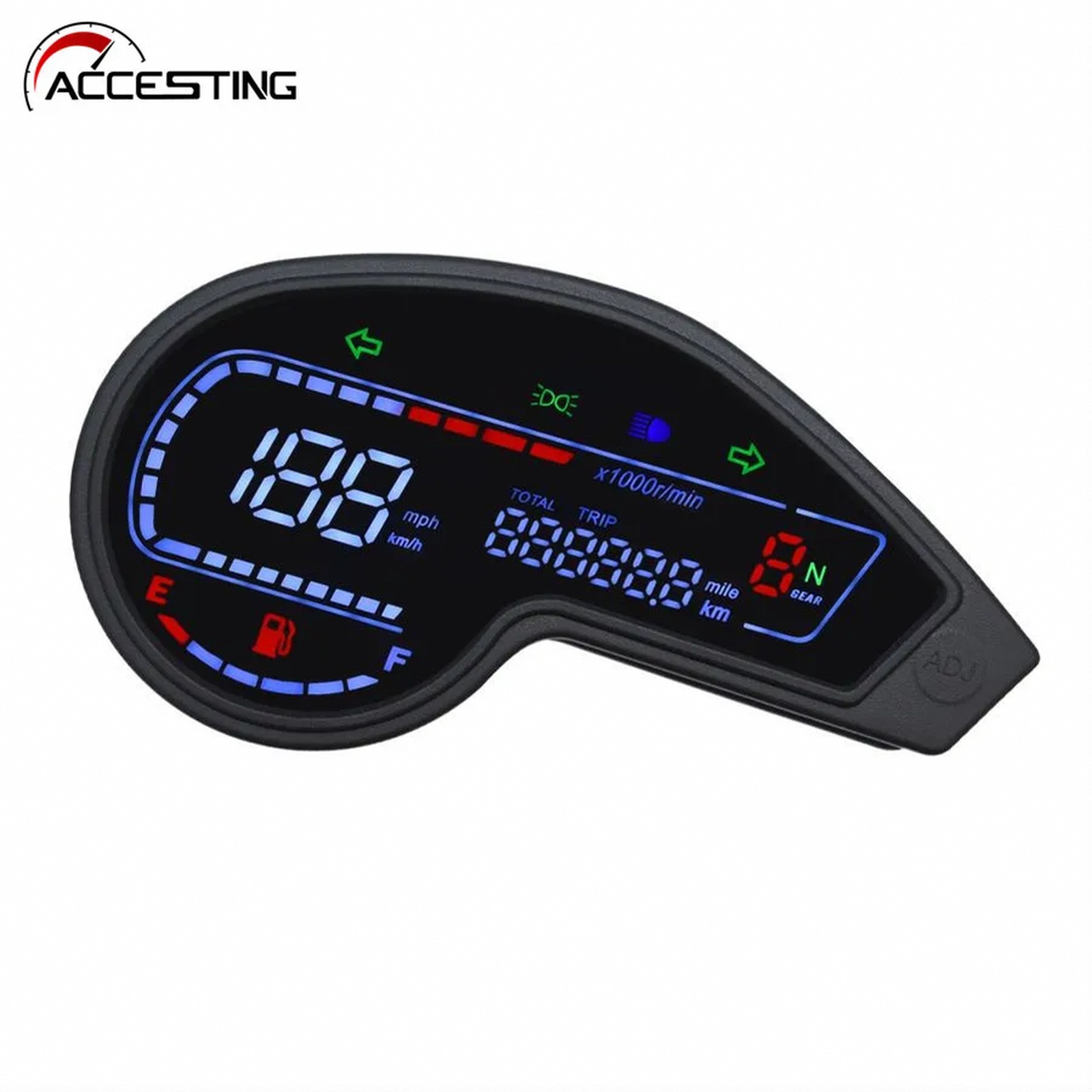 Digital LED Motorcycle Speedometer Odometer for Off-Road Bikes