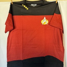 Star Trek: The Next Generation Command Uniform Shirt Size XXL Burgundy NEW