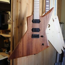 MGH Custom Guitar Explorer Style Burning Stee...