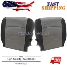 Front Bottom Cloth Seat Cover Gray For 2009 to 2012 Dodge Ram 1500 2500 3500