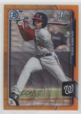 2015 Bowman Chrome Prospects Orange Wave Refractor Wilmer Difo #BCP241 0l1