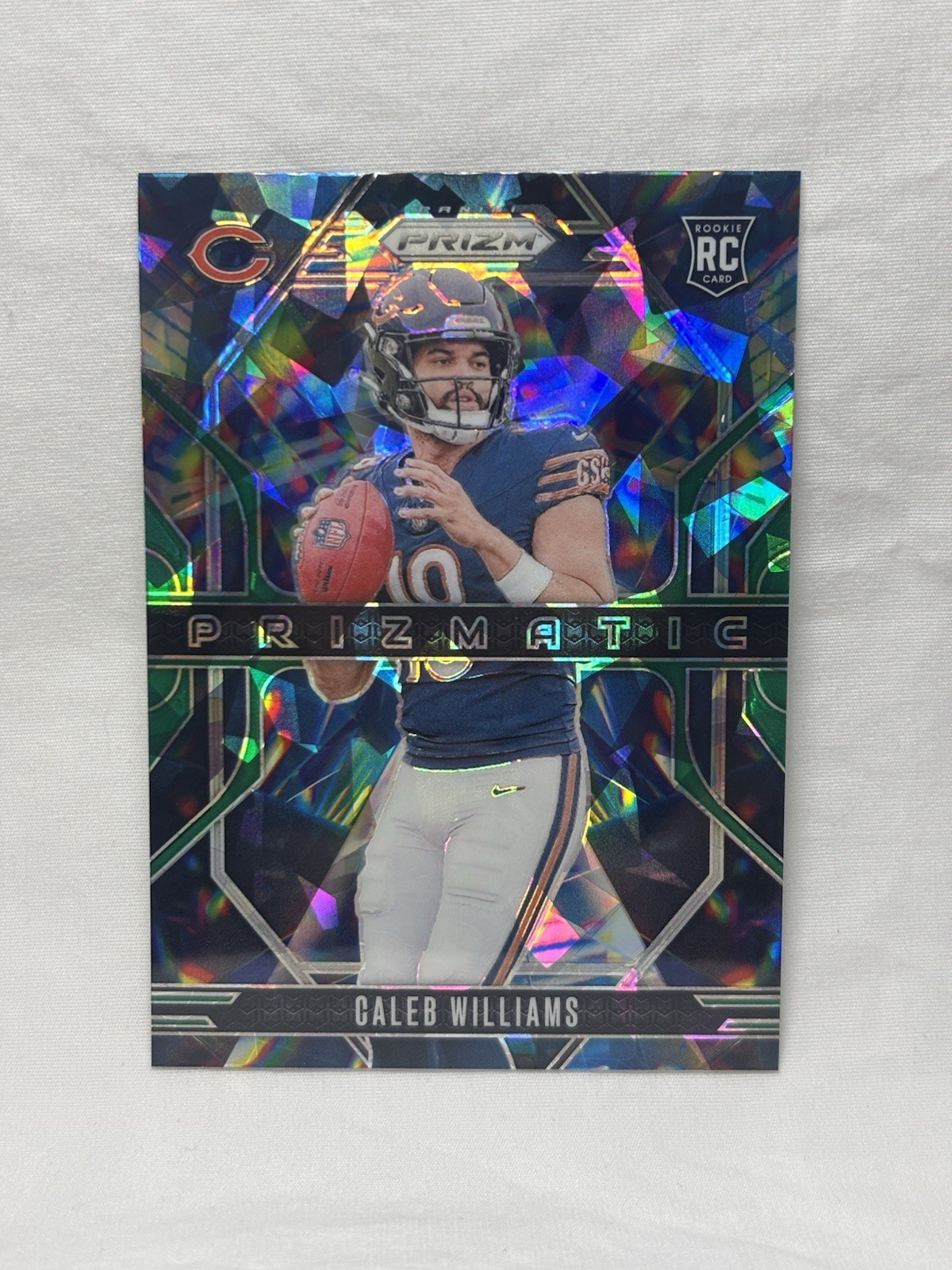 2024 Panini Prizm - Prizmatic Caleb Williams #1 Green Ice Prizm (RC)