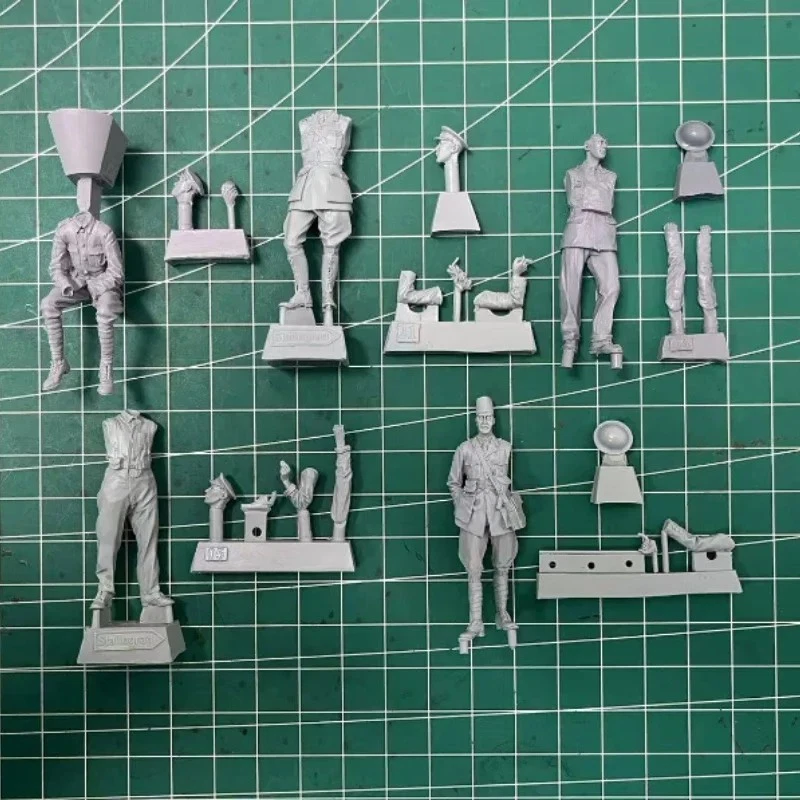 Kit Modelo Montado Figura Resina Escala 1/35 Primera Guerra Mundial Cuerpo Británico de Tanques (Gran Juego -... Foto 3 de 3