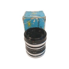 Vintage Soligor Auto Extension Tube Set For Canon -FTb 12mm 20mm 36mm