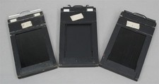 Lot of 3 2-1/4 x 3-1/4 2.25 x 3.25 Type 5 Sheet Film Holders 1 Graflex/2 Lisco