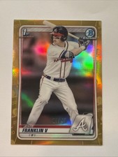 2020 Bowman Draft Chrome Jesse Franklin V Gold 3/50 #BD-17 Braves