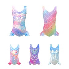 Kids Girls Bathing Suits Seaside Jumpsuit Sun Protection Swimsuit Quick Dry
