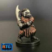 D&D Miniature and Card - Orc Warrior #75 - Dungeons and Dragons - Fighter - RPG