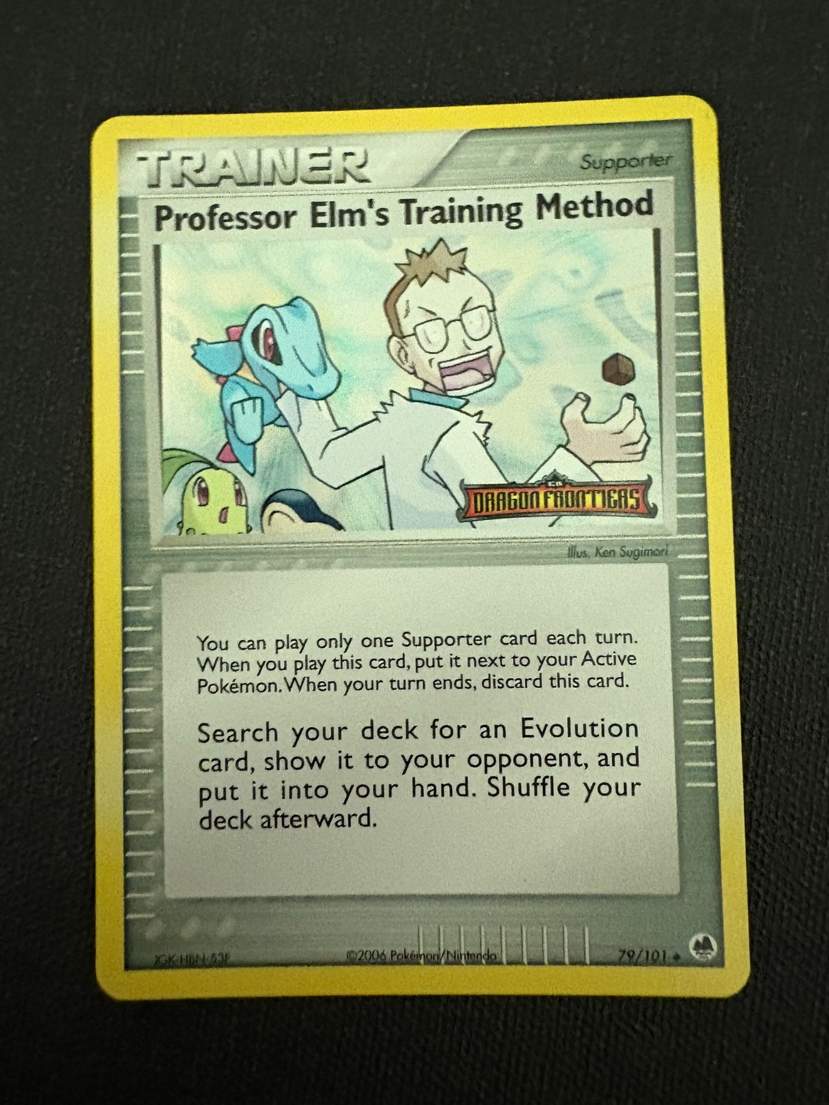 Pokemon - Professor Elm's Training Method 79/101 Dragon Frontiers ReverseHolo LP