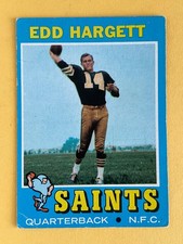 Edd Hargett 1971 Topps Rookie Football Card #226 - New Orleans Saints (RC). rookie card picture