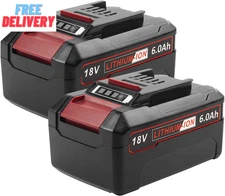 2 Packs 18V 6000Mah Battery Packs Compatible with Einhell Tools X-Change 4511396