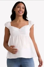 New 🍼 Time and Tru Maternity Babydoll Top with Cap Sleeves Multiple Sizes Avail