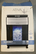 Ativa Black 12-Sheet Micro-Cut Shredder(FOR PARTS)