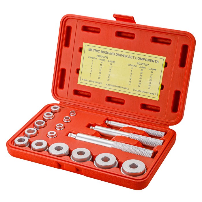 Chasse-roulements LT17 avec 3 manches et 14 matrices de diamètre 10 à 30mm