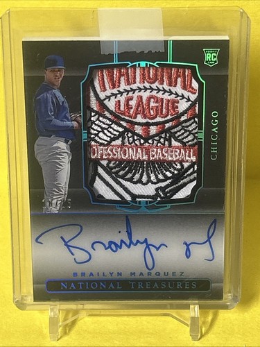 2021 National Treasures Brailyn Marquez Midnight Patch Auto 18/25 Chicago Cubs