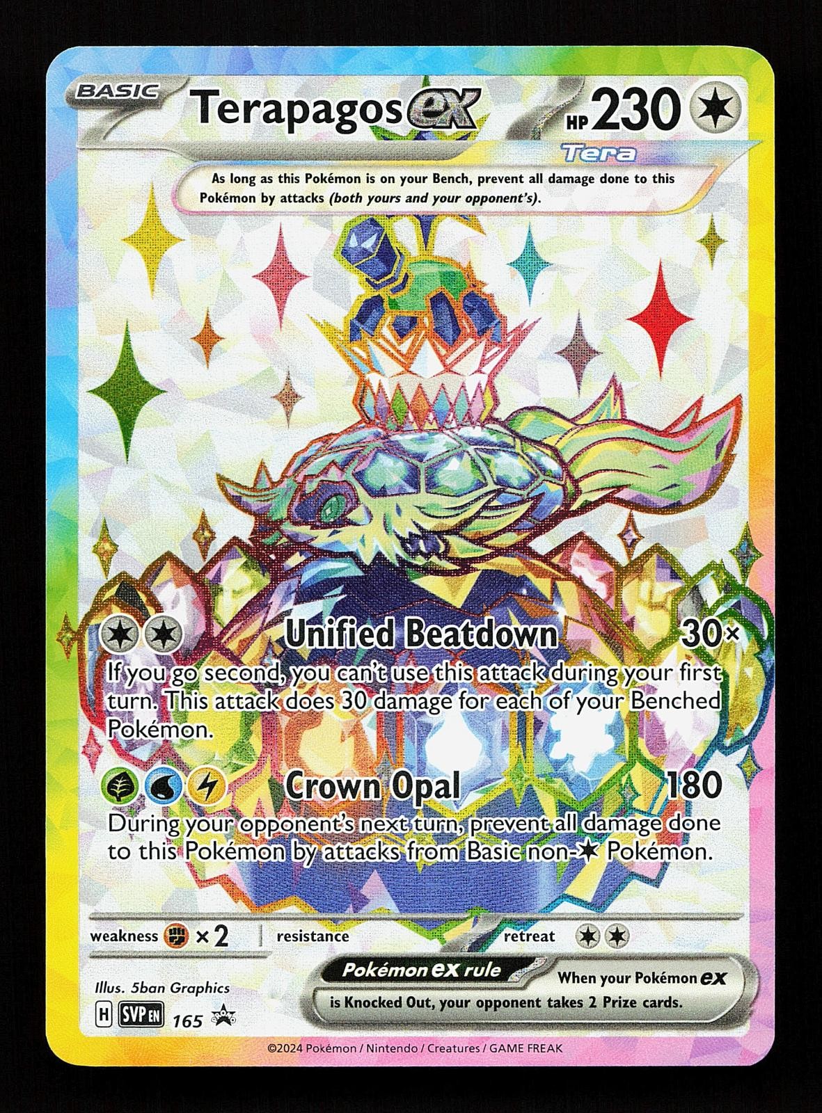 Terapagos ex 165 Promo Scarlet & Violet Promo Pokemon Card