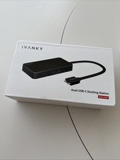 Ivanky Dual USB-c Docking Station 4k 30Hz 85W Charging Gigabit Ethernet USB 3.0