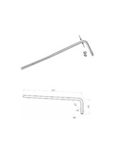 Gotoh C1C Leva Chitarra Tremolo A Vite Per Ponti Gotoh Non Floyd Rose Diametro 6