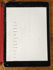 Apple iPad Air 2 - A1567 - 128GB - Restored - WiFi Cellular AT T, Broken Glass