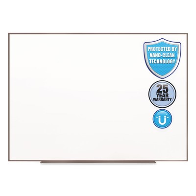 Quartet Fusion Nano-Clean Magnetic Whiteboard 72 x 48 Silver Frame NA7248F