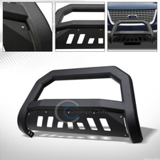 Fits 04-23 Ford F15003-17 Expedition Matte Blk Avt Bull Bar Bumper Grille Guard