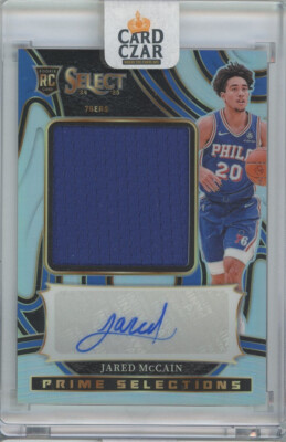 2024-25 Select JARED McCAIN Prime Selections RC Patch Auto Silver 