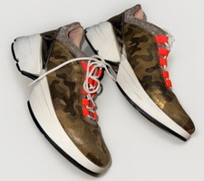 BONITAS ZAPATILLAS BAILARINA DORADAS LAVADAS METALIZADAS CAMUFLAJE NEÓN RIBETE MUJER 37