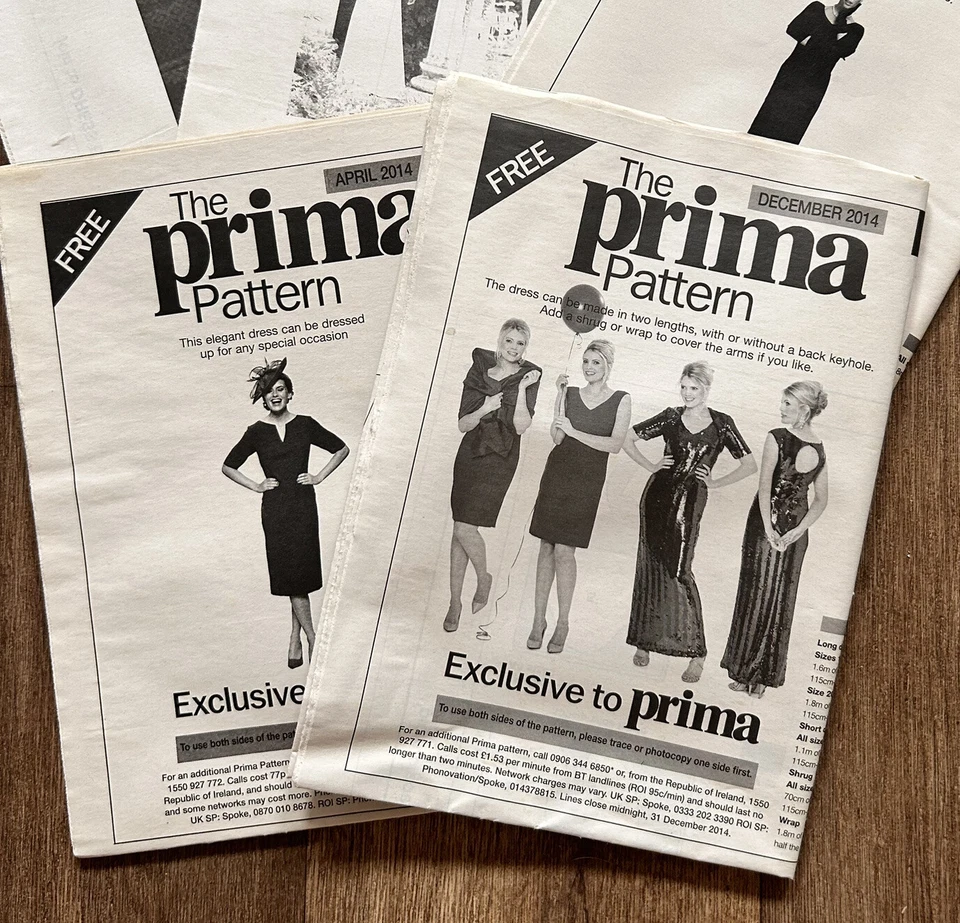 Sewing Pattern Bundle Prima Uncut And Unused Special Occasion Pattern Size 10-20 - Image 2 of 4