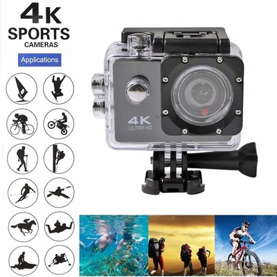 Action Cam Unterwasserkamera Camcorder 900mah 4K Sportkamera Diving Video Kamera