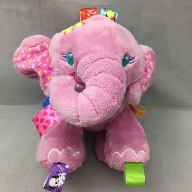 Newborn Toys Taggies Flora Fawn Baby Rattle Soft Ring With Satin