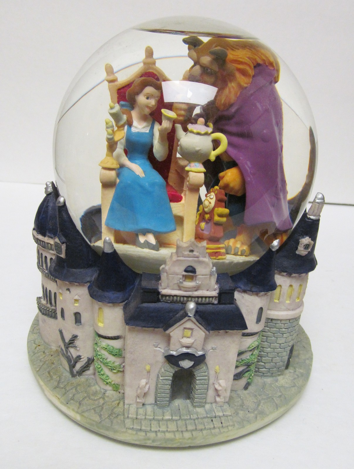 Disney Beauty and the Beast Musical Snow Globe Plays Theme Song eBay