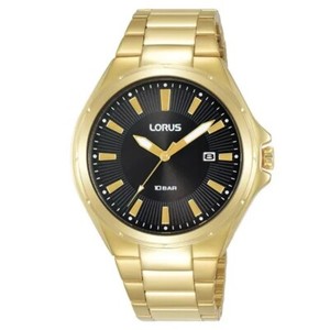 Authentic Men's Lorus RH946PX9 Gold Plated Bracelet Watch Water Resistance 100m £79.99