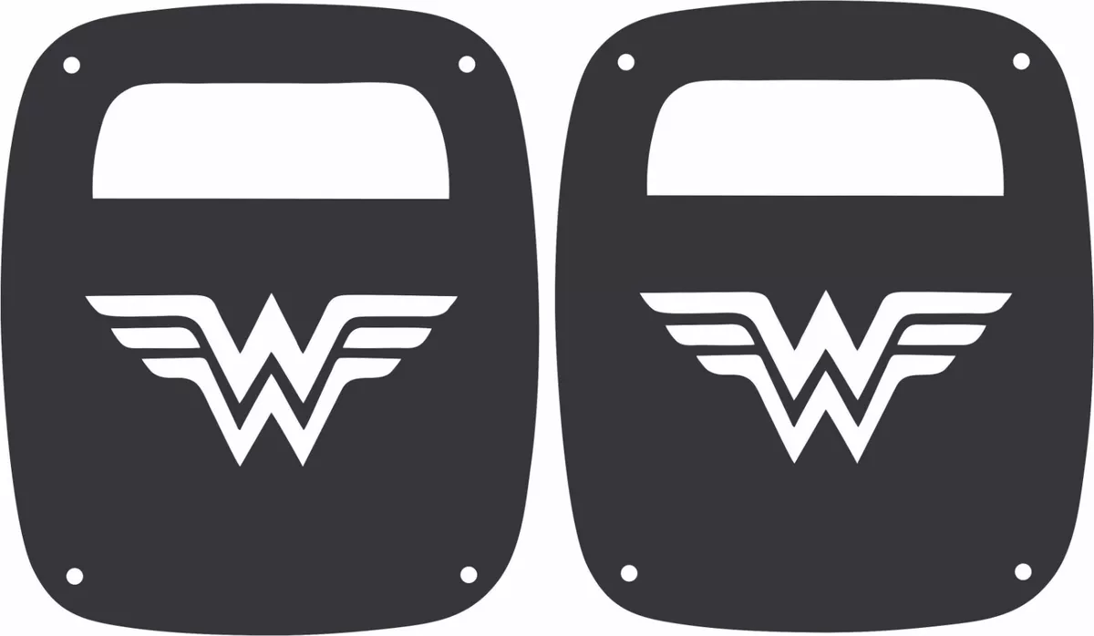 Tail Light Decorative Covers Wonder Woman for Jeep Wrangler CJ YJ