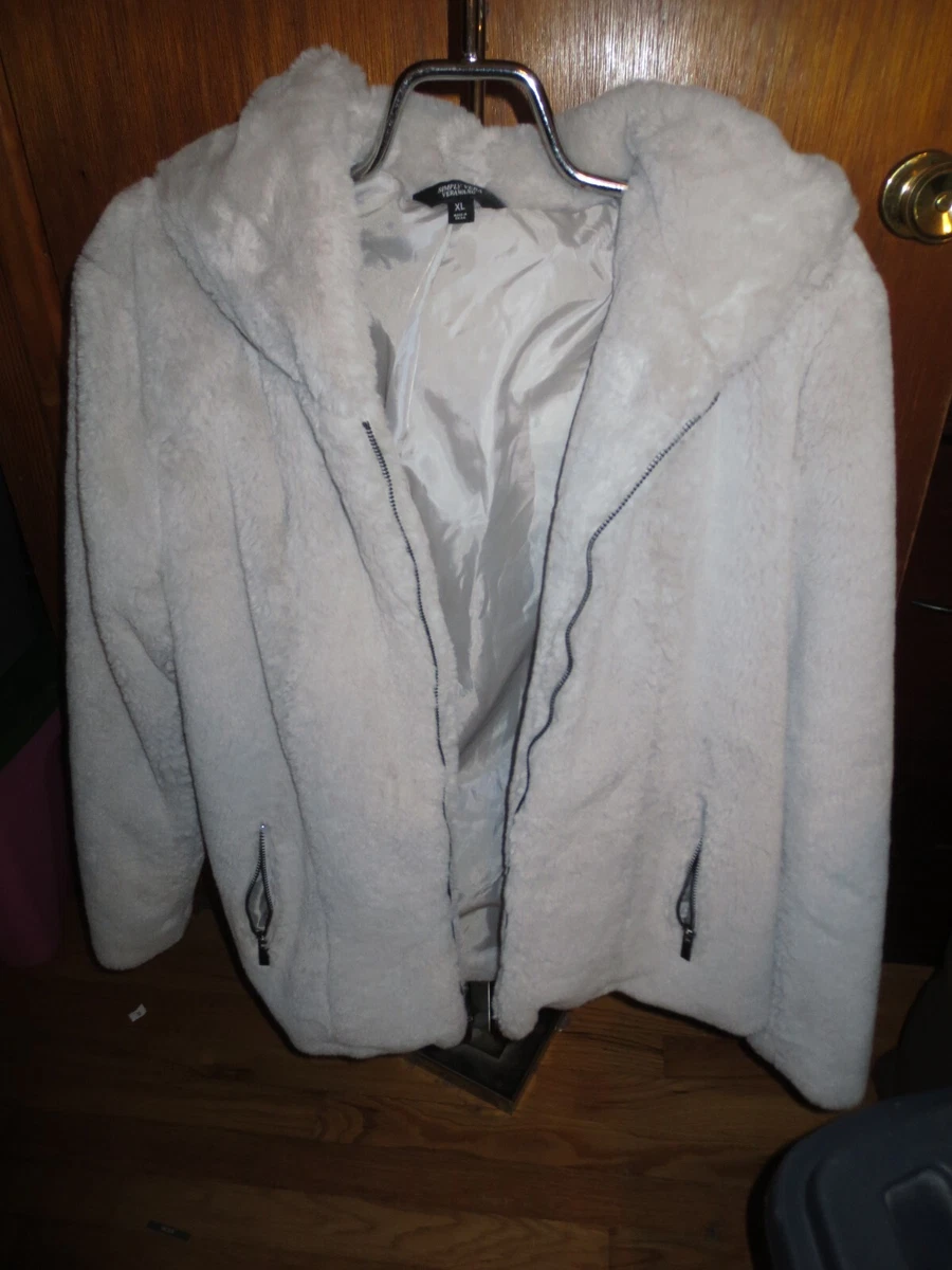 Vera wang faux fur cheap coat