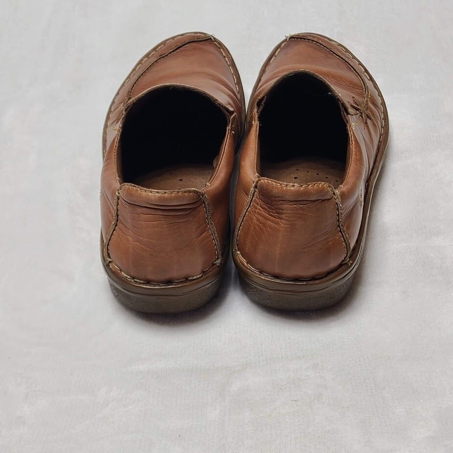 Pikolinos Womens EU 37 Tan Brown Leather Slip On Loafers US  display picture 1