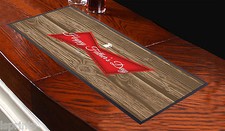 Vatertag Red Label Holz Effekt Barmatte Gro&szlig; Geschenkidee L&S Aufdr&uuml;cke Geschenk