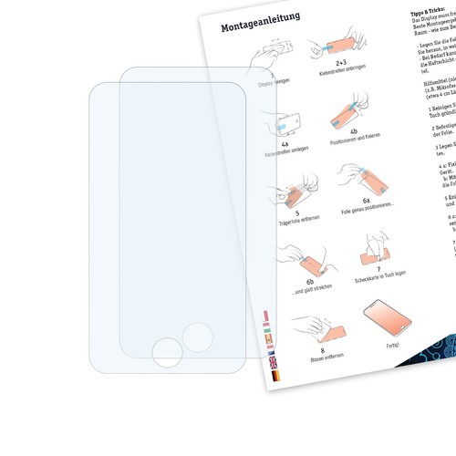 Bruni 2x Proteggi Schermo per Apple iPod touch 1G Pellicola Protettiva - 第 2/4 張圖片