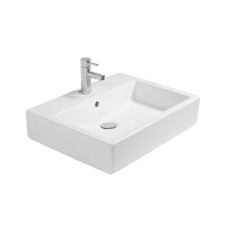Duravit Vero Waschtisch 1 Hahnloch 600 x 470 mm - Weiß Hochglanz - 0454600000