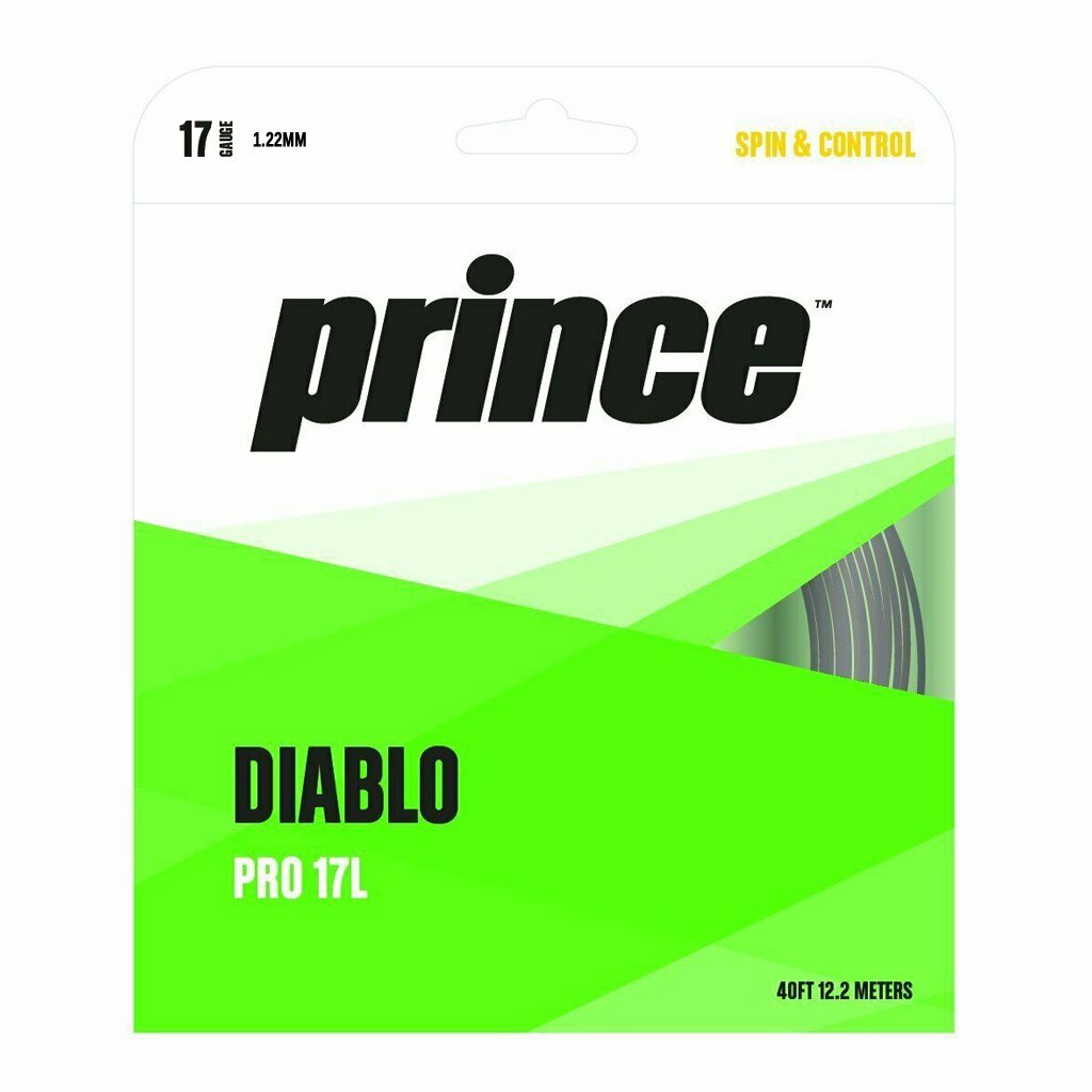 Теннисная струна Prince Diablo Pro 17L черная 2790₽