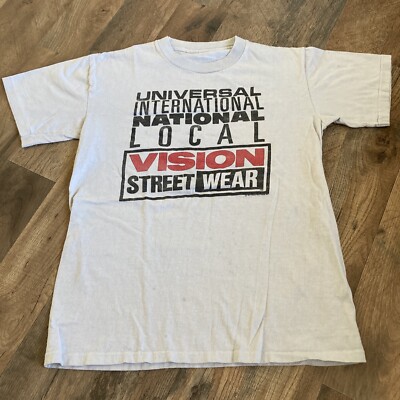 vintage vision street wear shirt Single Stitch Youth Large | eBay