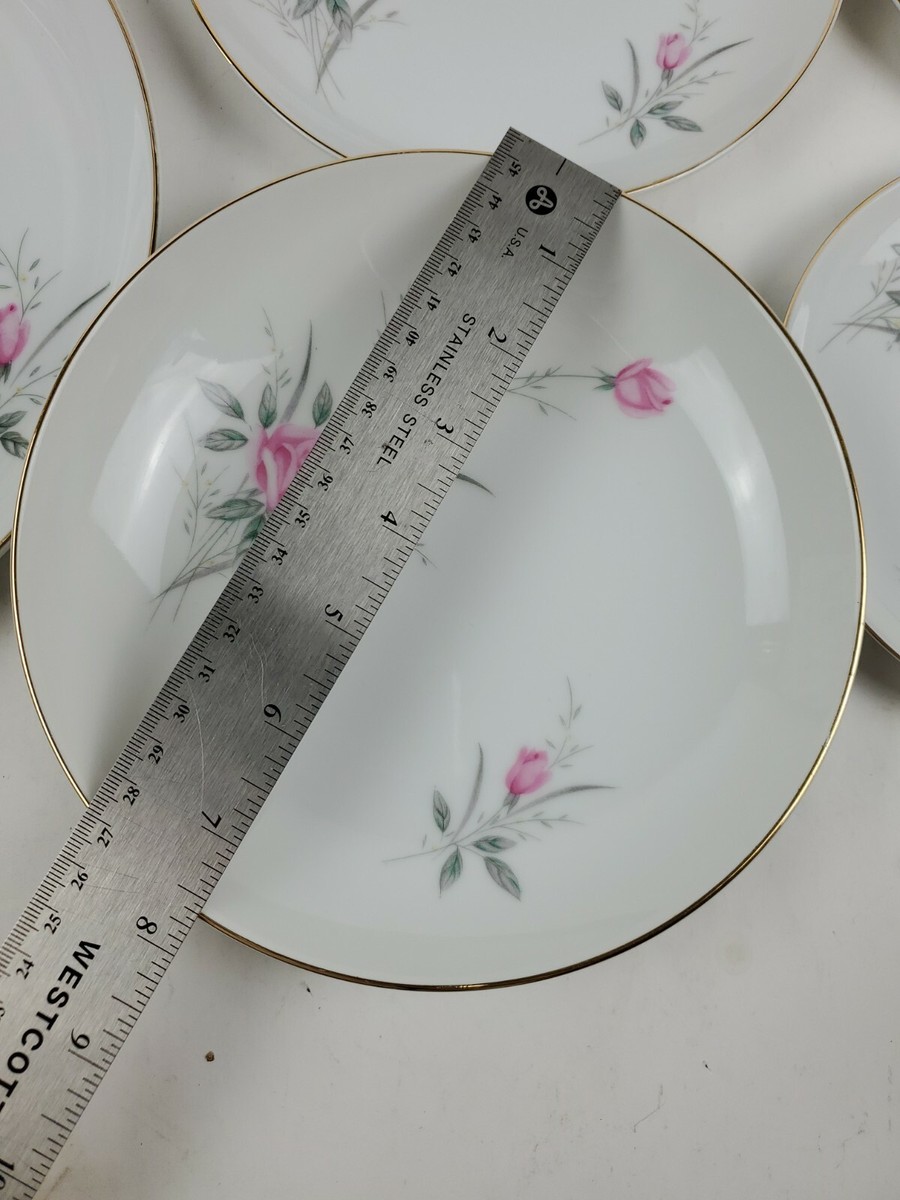 Golden Rose Fine China Japan Set of 12 for 2 persons Plates