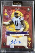 2023 Wild Card Ali Gaye 2/2 Red Ace Autographed Encased 