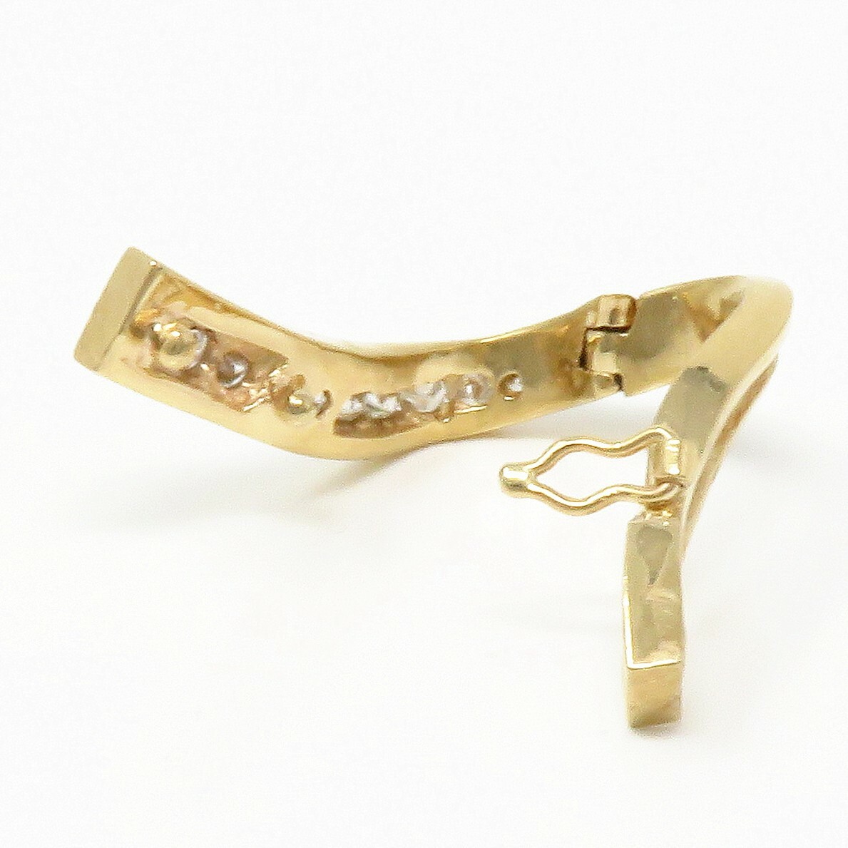 NYJEWEL 14k Yellow Gold Diamond Ribbon Enhancer P… - image 6