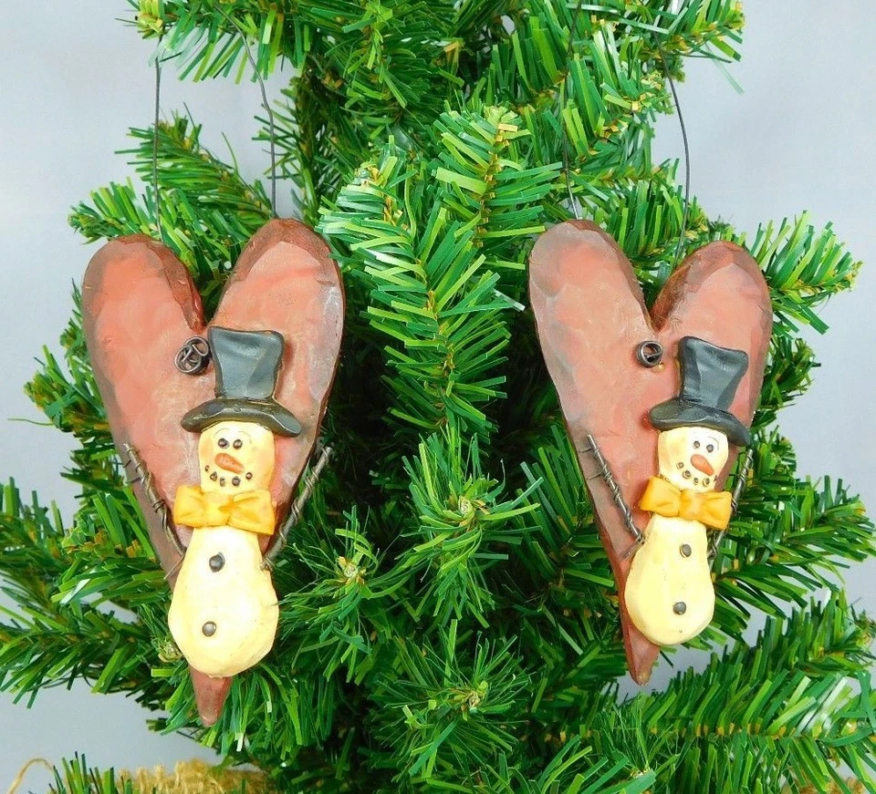 Juego de 2 adornos en forma de corazón - Nuevo de Blossom Bucket #1729 Foto 2 de 4